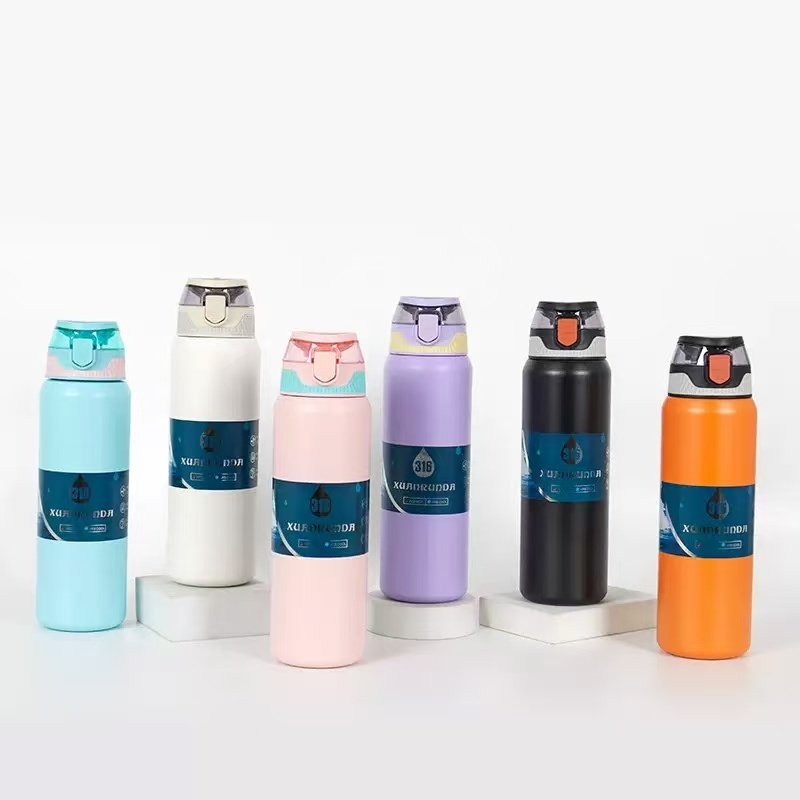 Garrafa Térmica Com Canudo 800ml garrafa espacial Quente & Frio Com Isolamento Grande Capacidade em Oferta na Shopee