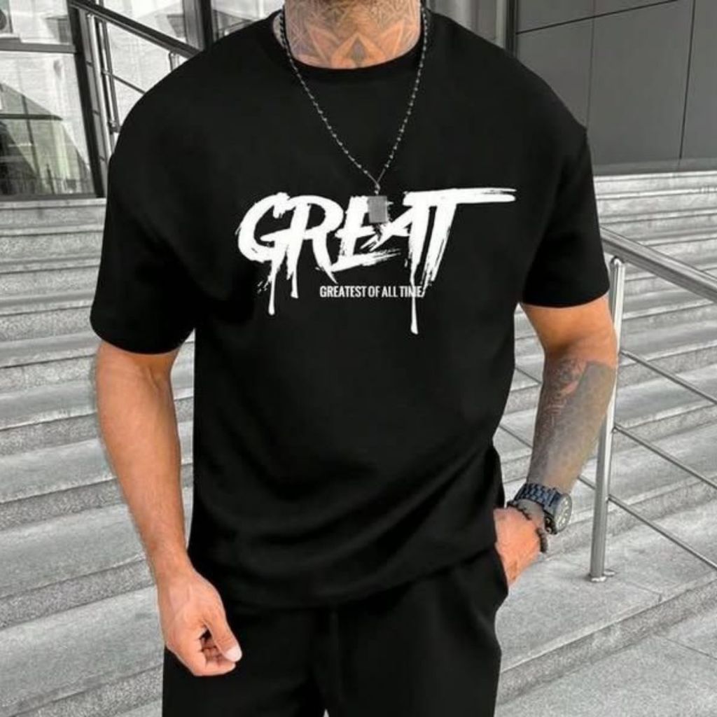 Camiseta Estilosa Despojada Frase Internacional Estilo Oversized Caimento Largo e Confortável Moda Verão