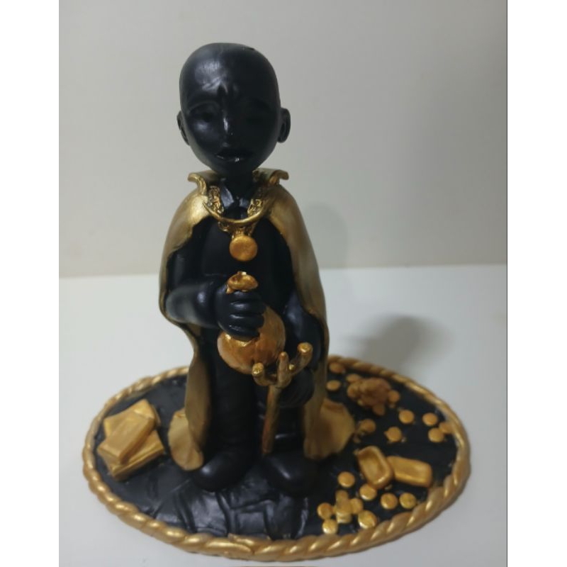 Imagem Exu do Ouro 15 cm Exu do Ouro em biscuit