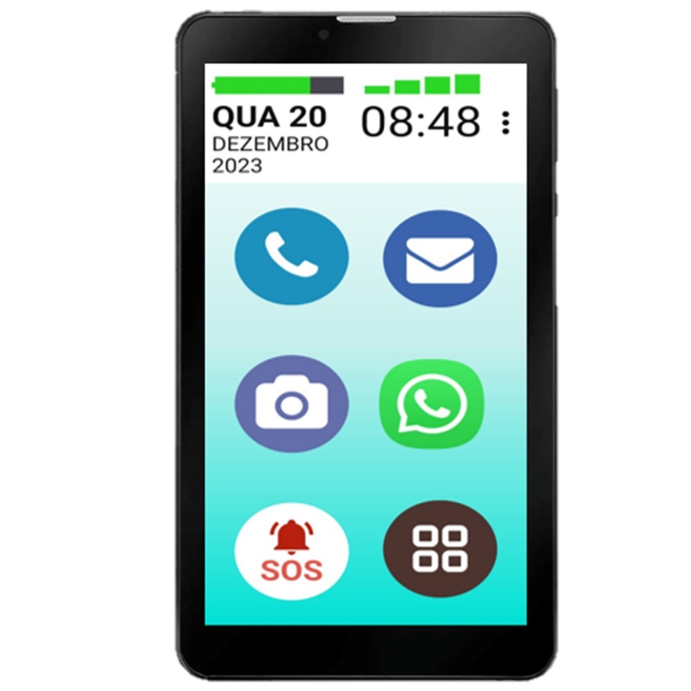 TABLET VOVÔ&VOVÓFONE 64GB 4G BOTÕES SOS FAZ E RECEBE LIGAÇÃO