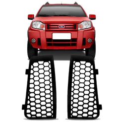 Moldura Grade Para-choque Ford Ecosport 2008 até 2012 Preto