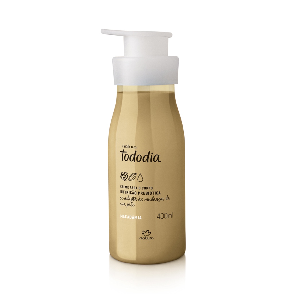 Hidratante Natura Tododia macadâmia 400ml em Oferta na Shopee