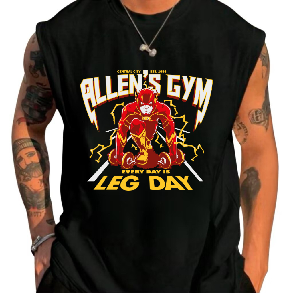 Camisa Camiseta Regata Oversized Premium Lançamento Algodão Treino Leg Day Fitness Academia Gym