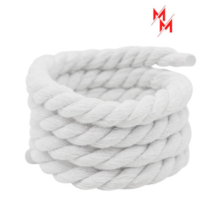 Par de cadarços corda  Branco e Preto  grosso poliéster algodão redondo oferta Style force em Oferta na Shopee