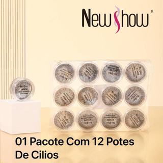 New Show KIT 12 Peças Cílios  Para Alongamento Temos 4 Numeros-8/10/12/14MM
