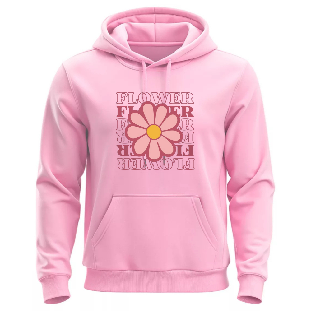 Moletom Canguru Blusa De Frio Algodão Flor