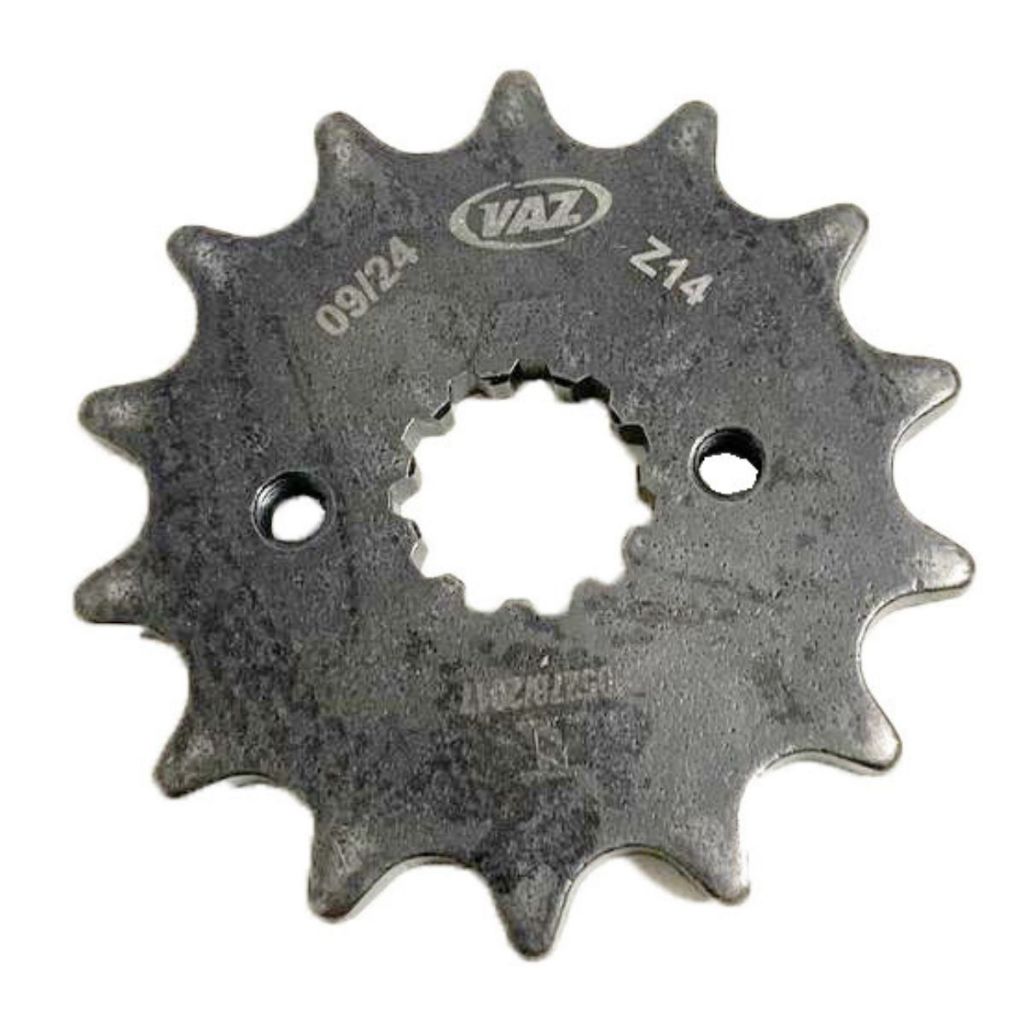 Pinhão 14 Dentes Xr 250 Tornado 250 / Cbx 250 Twister Aço 1045 Vaz em Oferta na Shopee