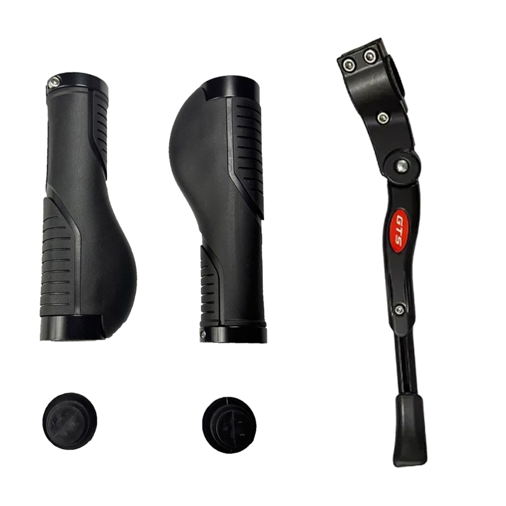 Kit Descanso Lateral Pezinho Bicicleta + Manopla Anatomica Absolute