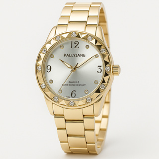 Relógio Feminino Dourado Banhada a Ouro 18k A Prova D'água de Quartzo em Aço Inoxidável Casual Pallyjane Guke- em Oferta na Shopee