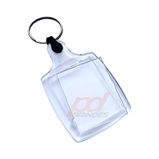 Chaveiro acrílico - Para Foto 3x4 - Alça de Plástico - 10 Unidades em Oferta na Shopee
