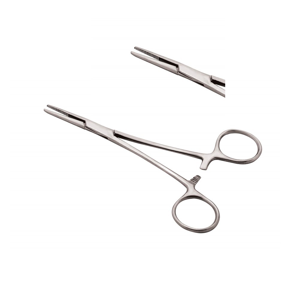 Pinça Hemostática Kelly Curva e Reta De Aço Cirúrgico