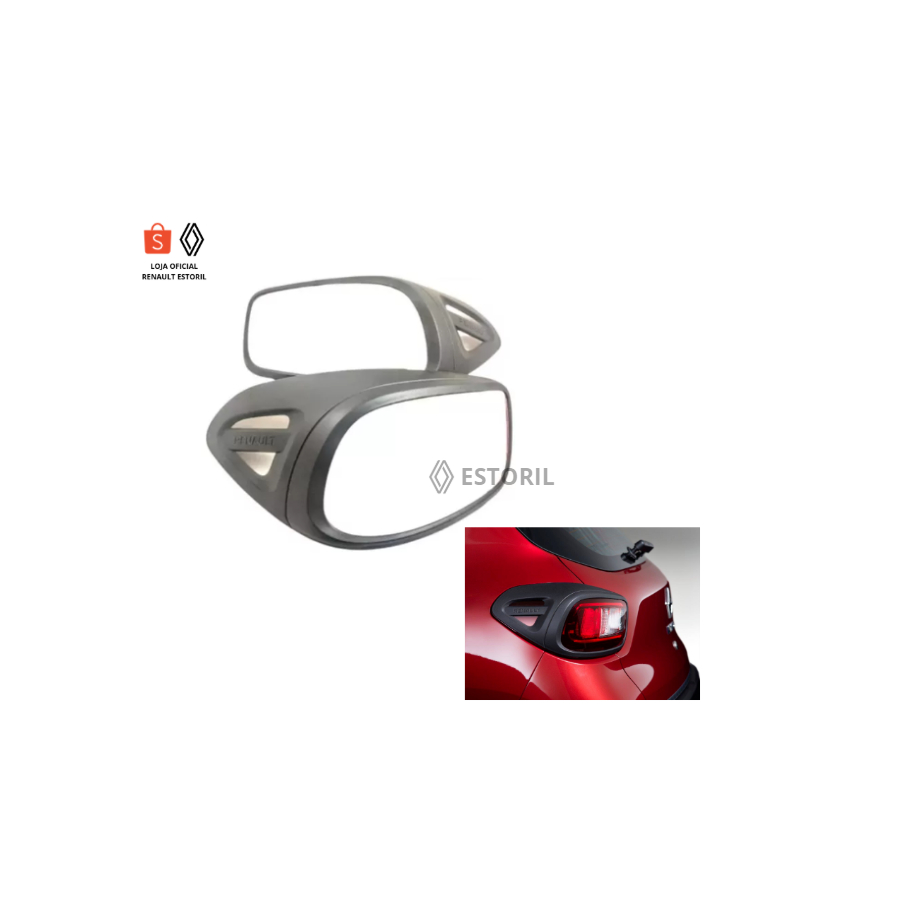 MOLDURA LANTERNA TRASEIRA KWID em Oferta na Shopee