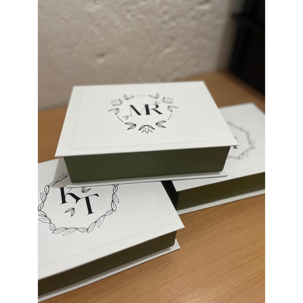 Kit 15 unidades Caixa livro Cartonagem 20x15x5 - ENVIO FULL - Presentes Padrinhos Namorados Batizado