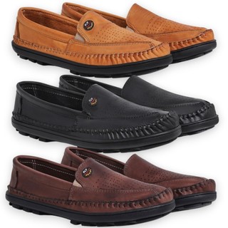 Mocassim Casual Masculino Sapatilha Masculina Em Couro Legítimo Confortável -Versátil Todas Ocasiões