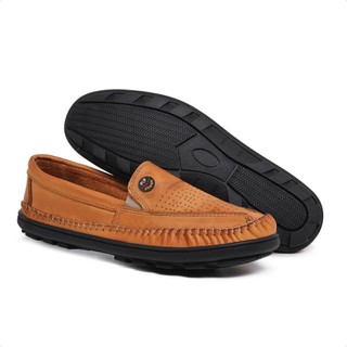 Mocassim Masculino de Couro para Dirigir – Leve, Flexível e Atemporal