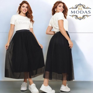 TETELESTAI - Saia Maxi Midi de Tule Poá  MODA EVANGELICA DO M AO G2 em Oferta na Shopee