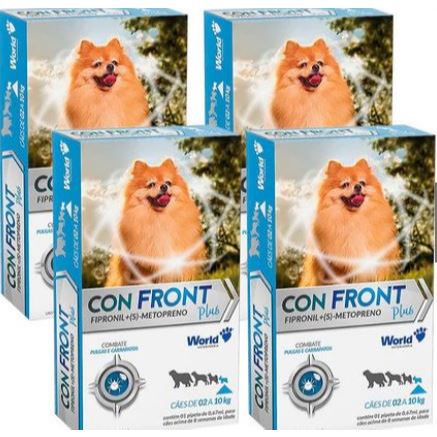 ConFront Plus Antipulgas para Cães de 2 a 10Kg - 1 Pipeta de 0,67ml - KIT 4 unidades em Oferta na Shopee
