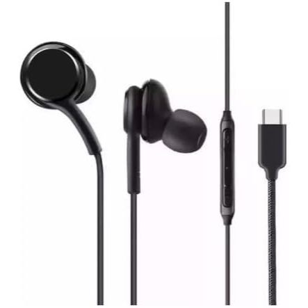 Fone de Ouvido com Fio - Entrada Tipo C, USB-C, Tipo-C - Compatível com Samsung,