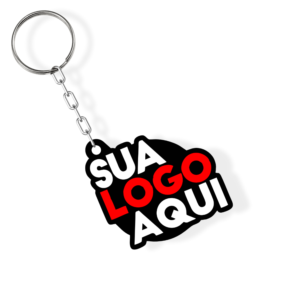 Chaveiros com Logo Personalizado Arte Imagem Foto Logotipo Chaveiro Resinado Emitimos NF