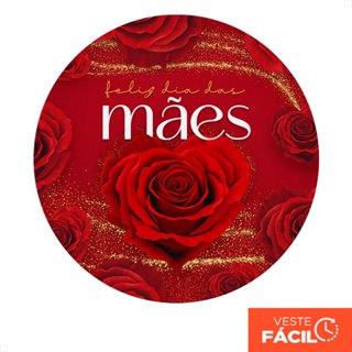 Capa Painel Redondo Decorativo Dia das Mães para Festa Sublimado Com Elástico 1,50m – APR-2563 em Oferta na Shopee