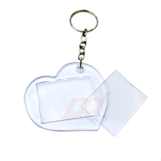 Chaveiro Acrílico Coração - Para Foto 3x4 - 50 Unidades em Oferta na Shopee