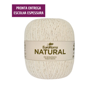 Barbante EuroRoma Natural Marcelo Nunes 700g Fio Macio Número 4 e 6 PROMO em Oferta na Shopee