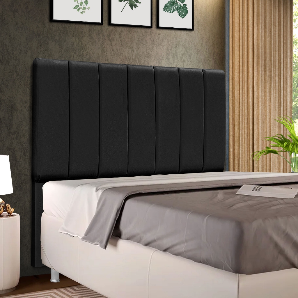 Cabeceira Cama Casal Box Alice 140cm Corino