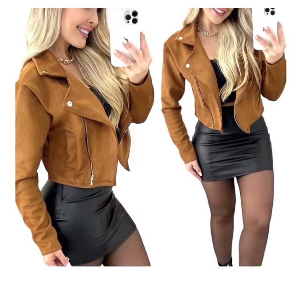 Jaqueta Suede Feminino Super Estilosa Inverno