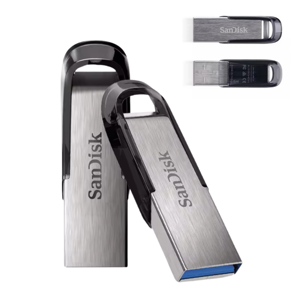Pen Drive SanDisk Ultra Flair 64GB – USB 3.0 Rápido, Compacto e Original