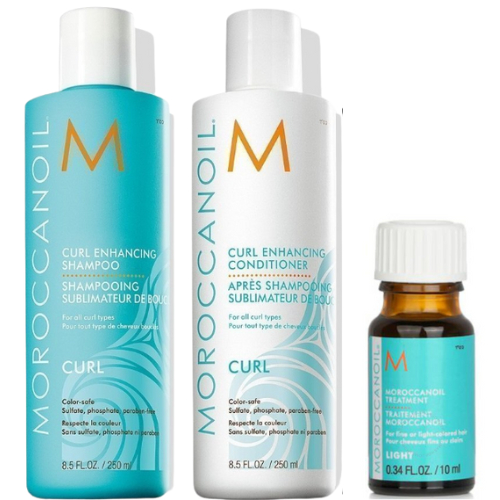 Kit Moroccanoil shampoo e Condicionador Curl 250ml e Ganhe Oléo