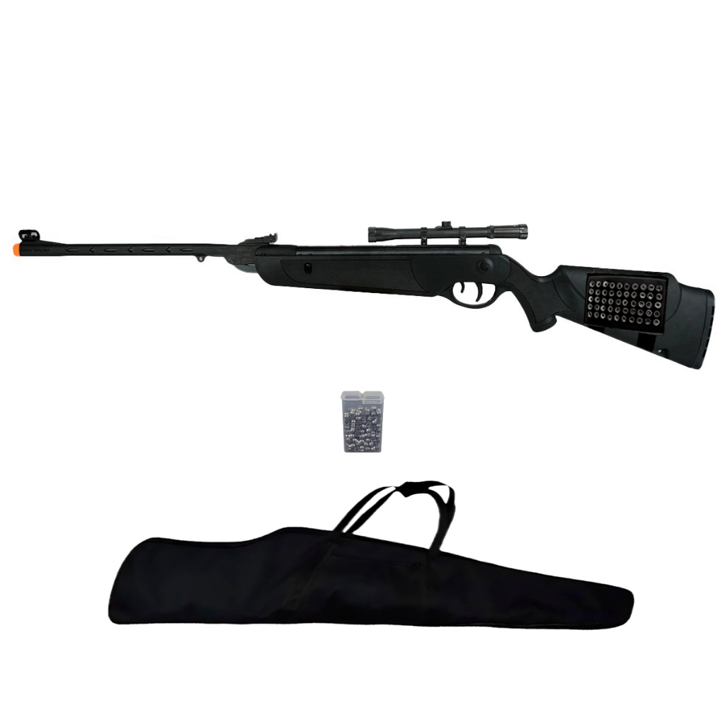 Carabina Pressão Dione Sport 5.5 Nitro Piston 55kg Rossi + Acessórios em Oferta na Shopee