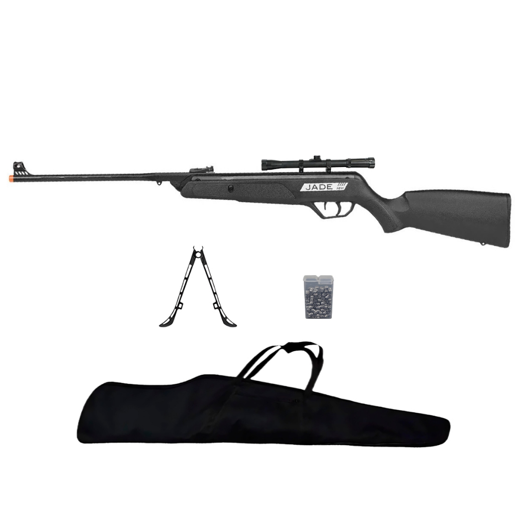 Carabina de Pressão New Jade 5.5mm - CBC + Acessórios em Oferta na Shopee