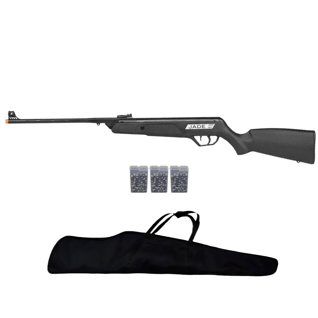 Carabina de Pressão New Jade 5.5mm - CBC + Acessórios em Oferta na Shopee