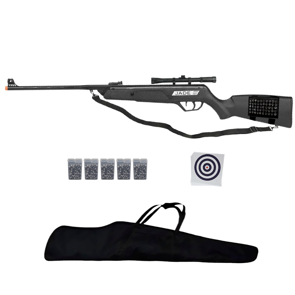 Carabina Pressão New Jade 4.5mm - CBC + Kit Completo em Oferta na Shopee