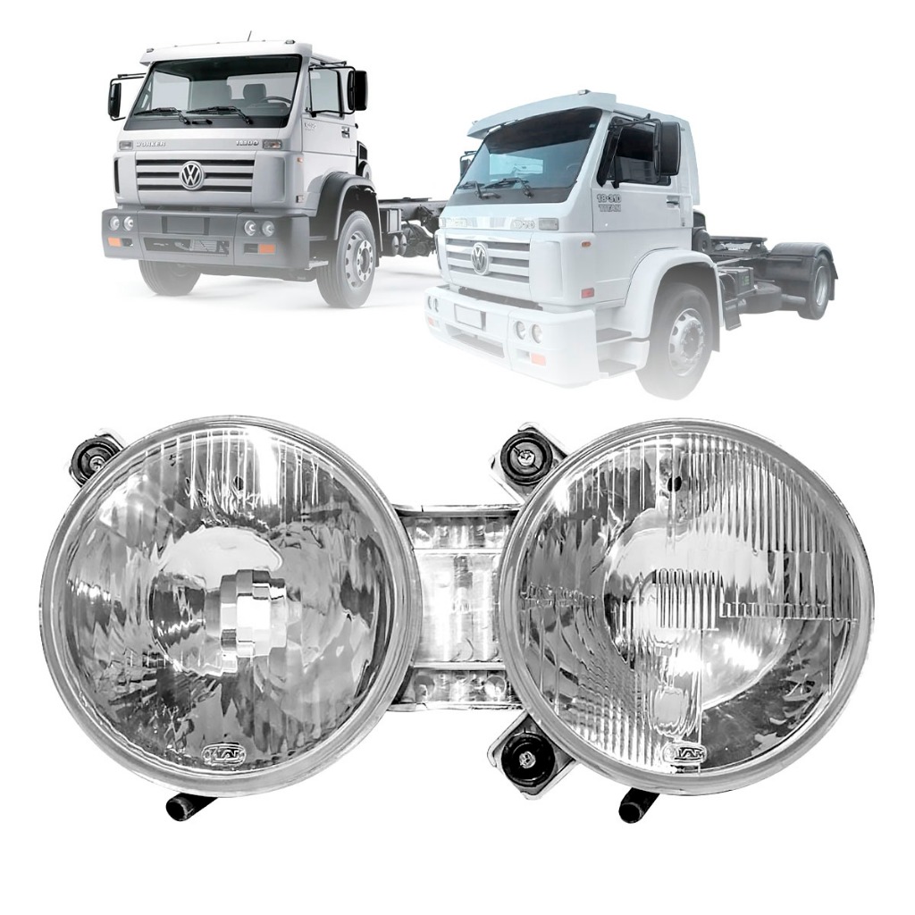 Bloco Farol Principal VW Titan Worker Duplo Alto Baixo Caminhão 2000 01 02 03 2004 2005 LD/LE em Oferta na Shopee