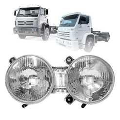 Bloco Farol Principal VW Titan Worker Duplo Alto Baixo Caminhão 2000 01 02 03 2004 2005 LD/LE
