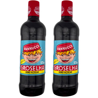 Kit 2 Xarope de Groselha Vannucci Zero Açúcar 920ml Recomendado Para Diabéticos Milkshake em Oferta na Shopee