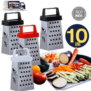 Kit 10 Mini Ralador Inox Ralador Multifuncional Mini Ralador Lembrancinha Utensílios De Cozinha Linha Inox Resistente