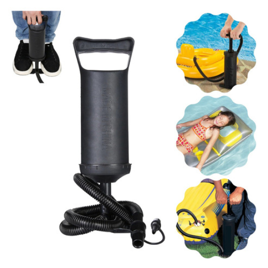 Bomba De Ar Encher Pneu Bicicleta Moto Bola Balão Piscina Forte Compacta Prática Leve Reforçada