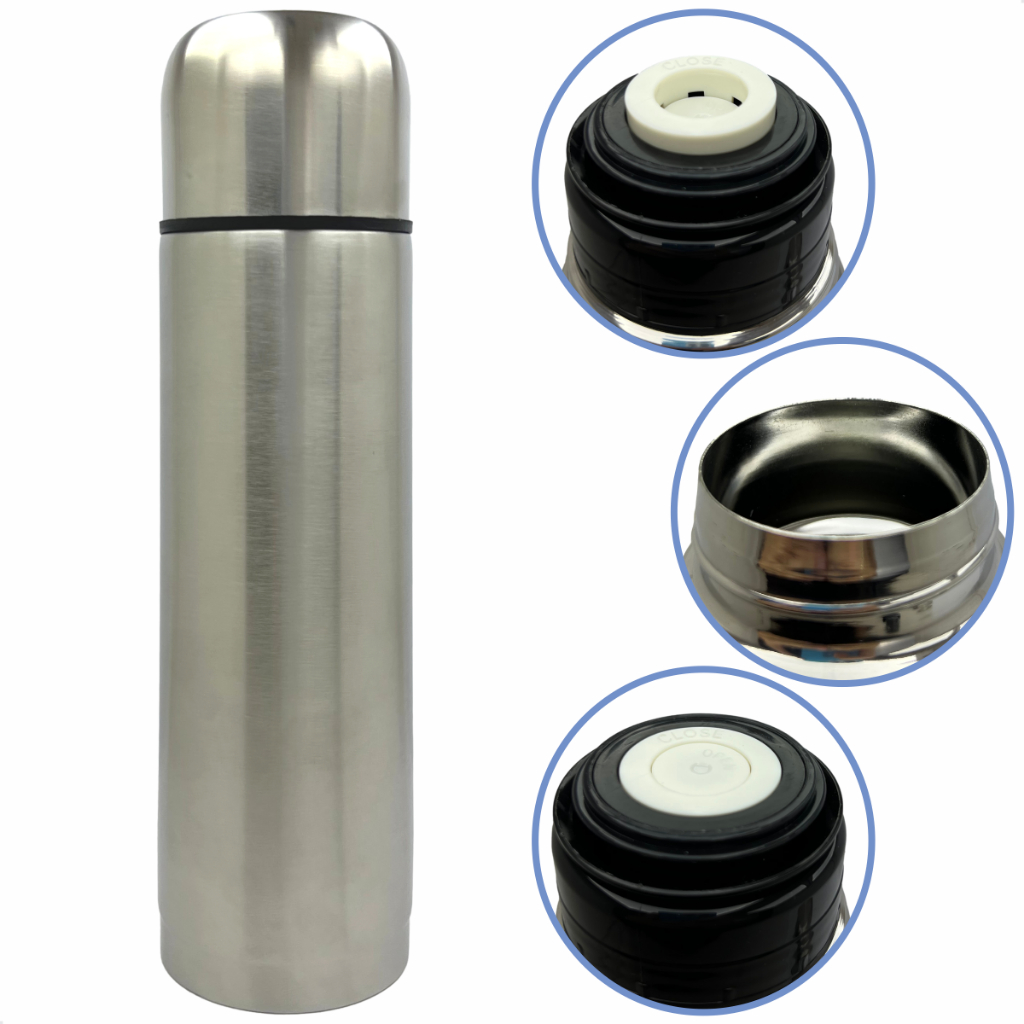 Garrafa Térmica Inox Inquebrável  Quente E Frio Café Viagem Versátil Garrafinha 350ml em Oferta na Shopee