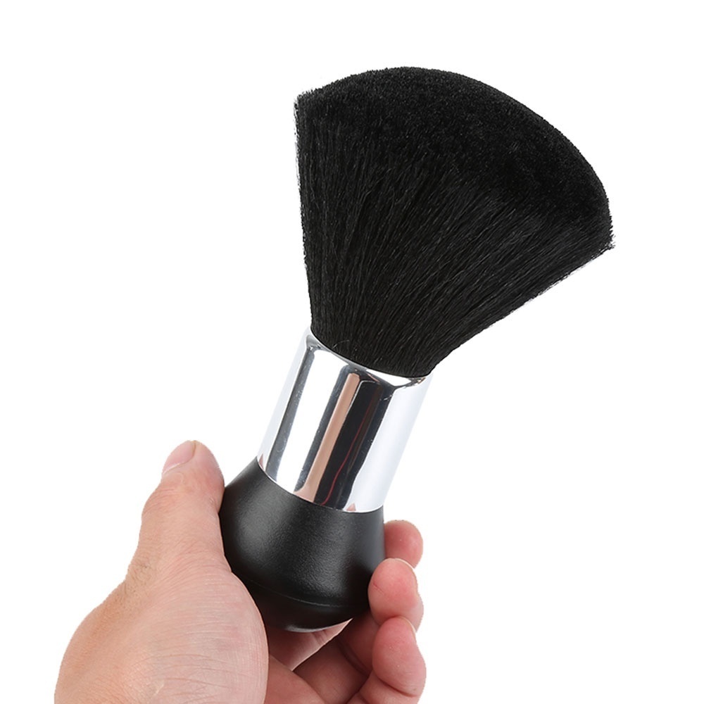 Espanador Bolinha Profissional Barbeiro e Cabeleireiro Preto