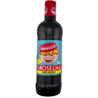 Xarope de Groselha Vannucci Zero Açúcar 920ml Recomendado Para Diabéticos Raspadinha Milkshake em Oferta na Shopee