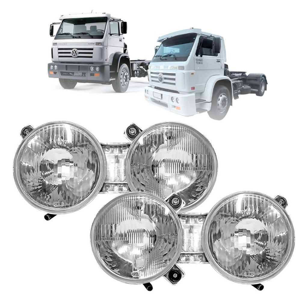 Par Farol Principal VW Titan Worker 2000 2001 2002 2003 2004 2005 Duplo Alto Baixo IAM Original em Oferta na Shopee