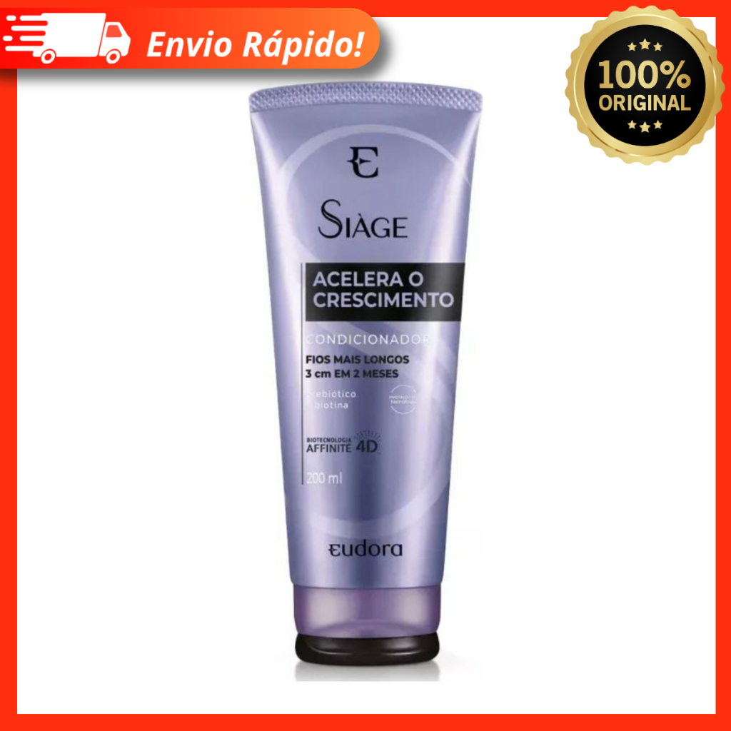 Condicionador Siàge Acelera O Crescimento Previne Quedas e Trata 200ml - Eudora