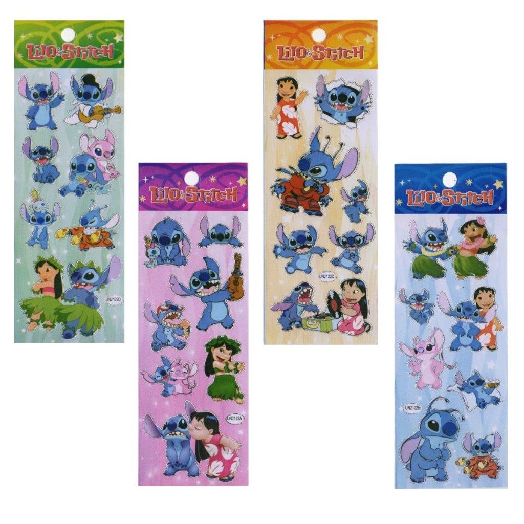 Cartelas Lilo Stitch Adesivos Lembrancinha Escola Opção com 10, 20, 30 ou 40 Cartelas Adesivos em Oferta na Shopee