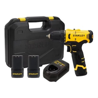 Furadeira Parafusadeira Stanley 12V SCD10D2K 3/8" Compacta C/ 2 Baterias + Carregador Bivolt e Maleta em Oferta na Shopee