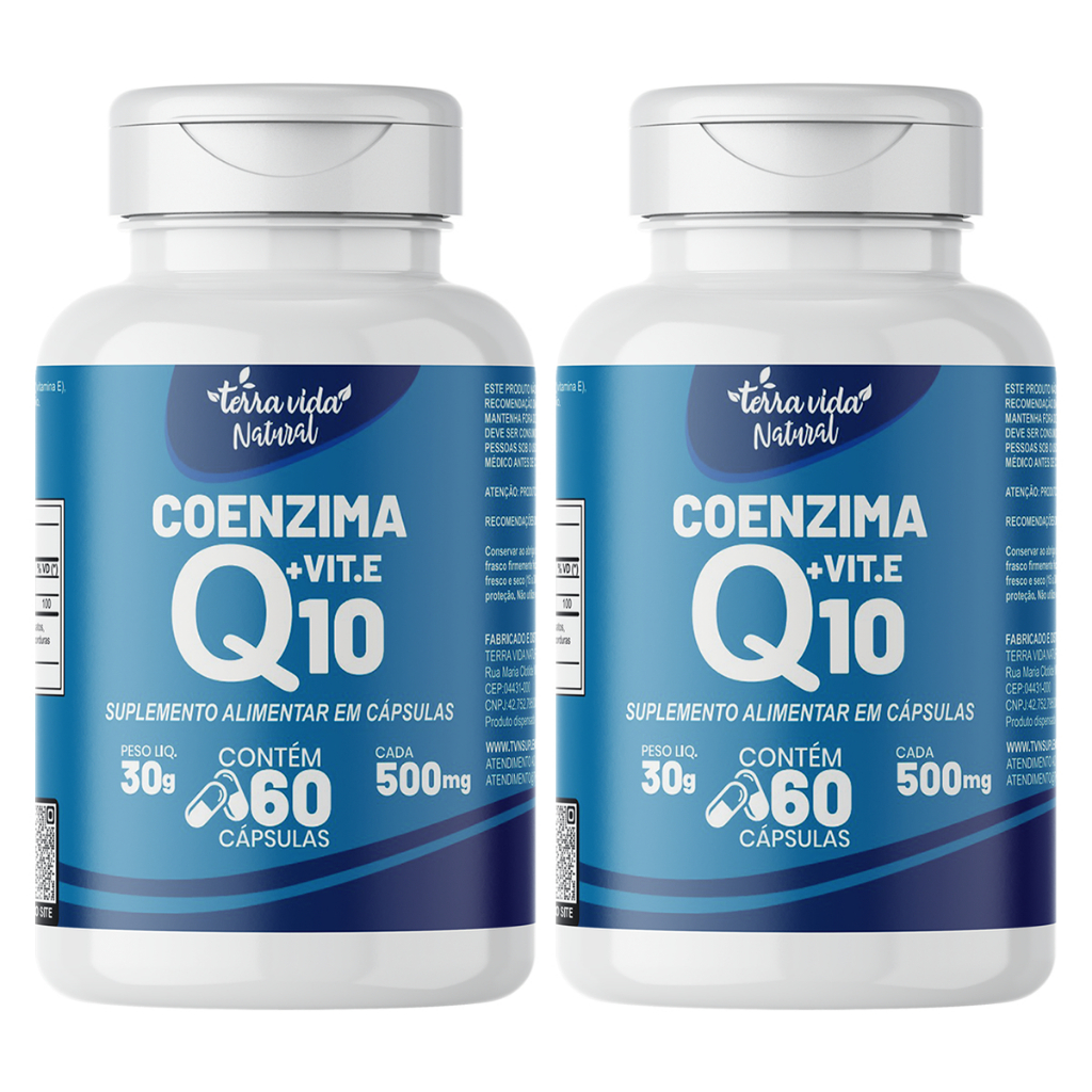 Kit 2 Coenzima Q10 (CoQ10) e vitamina E