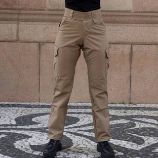 Calça Tática Feminina Cargo Camping Pesca Pescaria Caça Reforçada Resistente 6 bolsos Skate Trilha