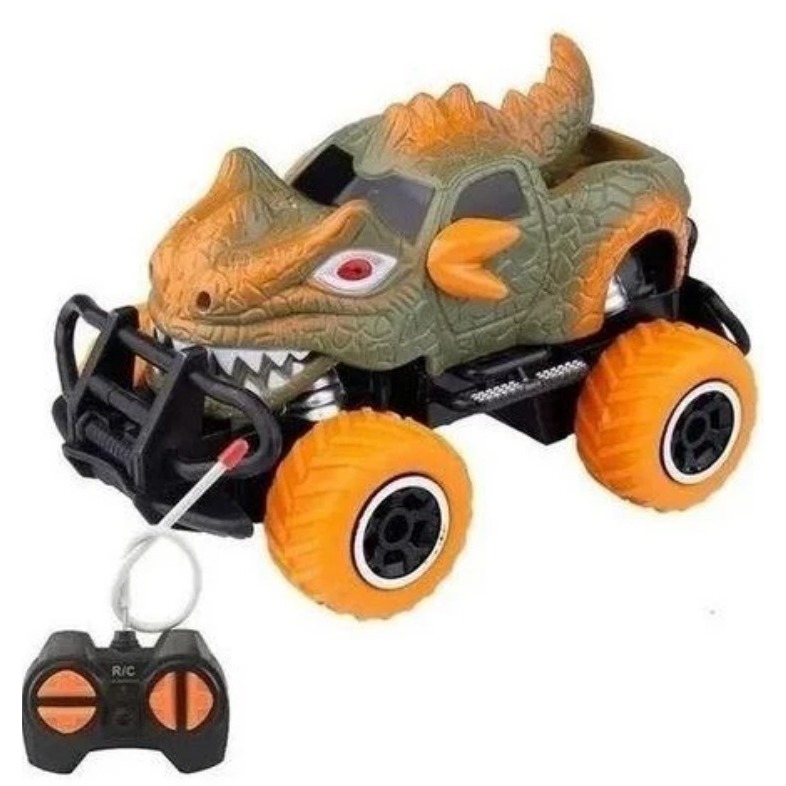 brinquedos de menino Carrinho Infantil De Controle Remoto Dinossauro Monster 4x4 dinossauro crianca cor