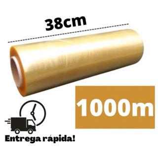 1000 Metros Rolo Bobina Plástico De Filme PVC 38cm x 1000m - Resinite em Oferta na Shopee